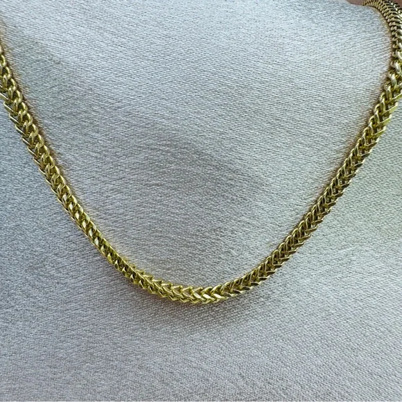 14k Solid Gold Franco Chain - Picture 1 of 4